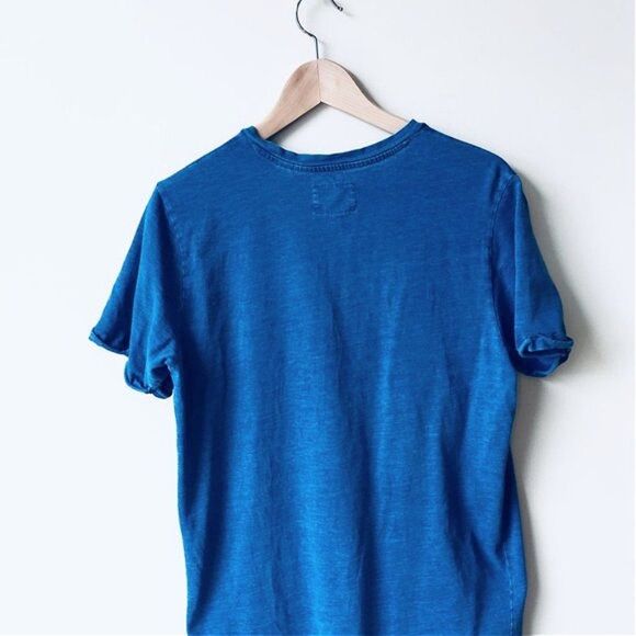 Paper Denim & Cloth Hayden V Neck Tee Blue - Picture 6 of 6